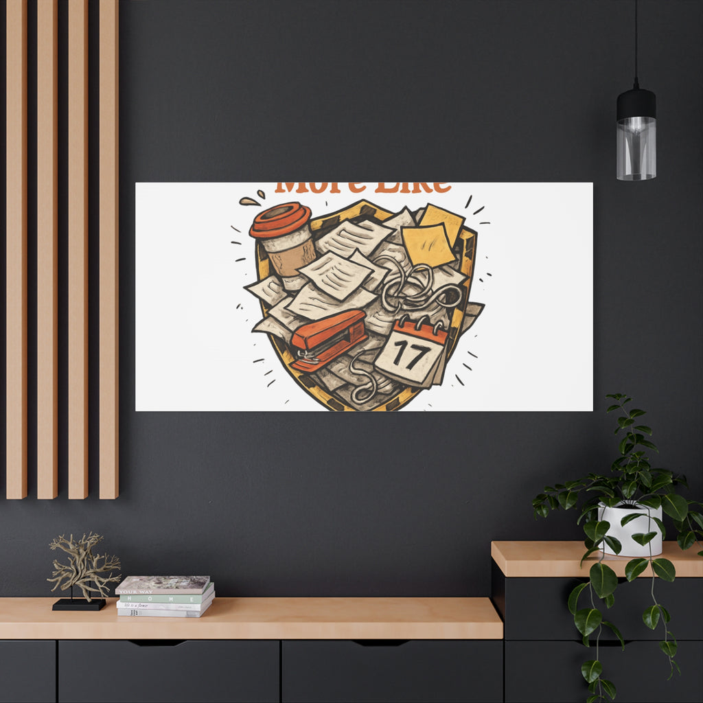 Procrastination? More Like Strategic Delay Canvas Wall Art