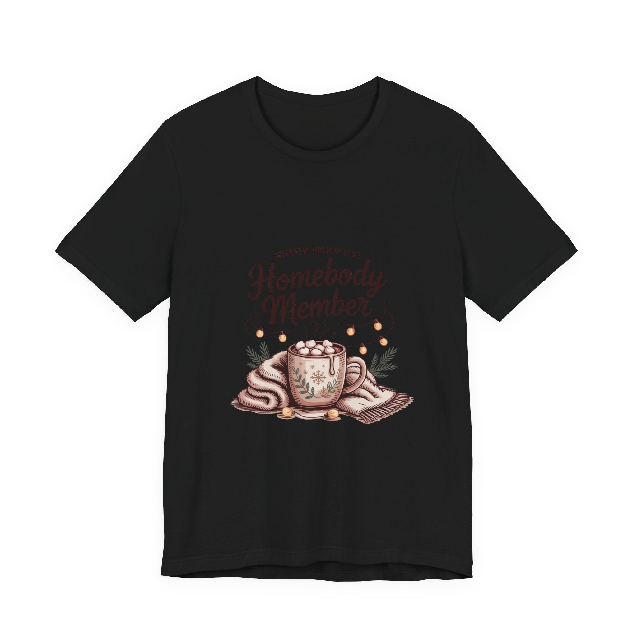 Homebody Member Tee | Introvert Holiday Club, Cozy Graphic