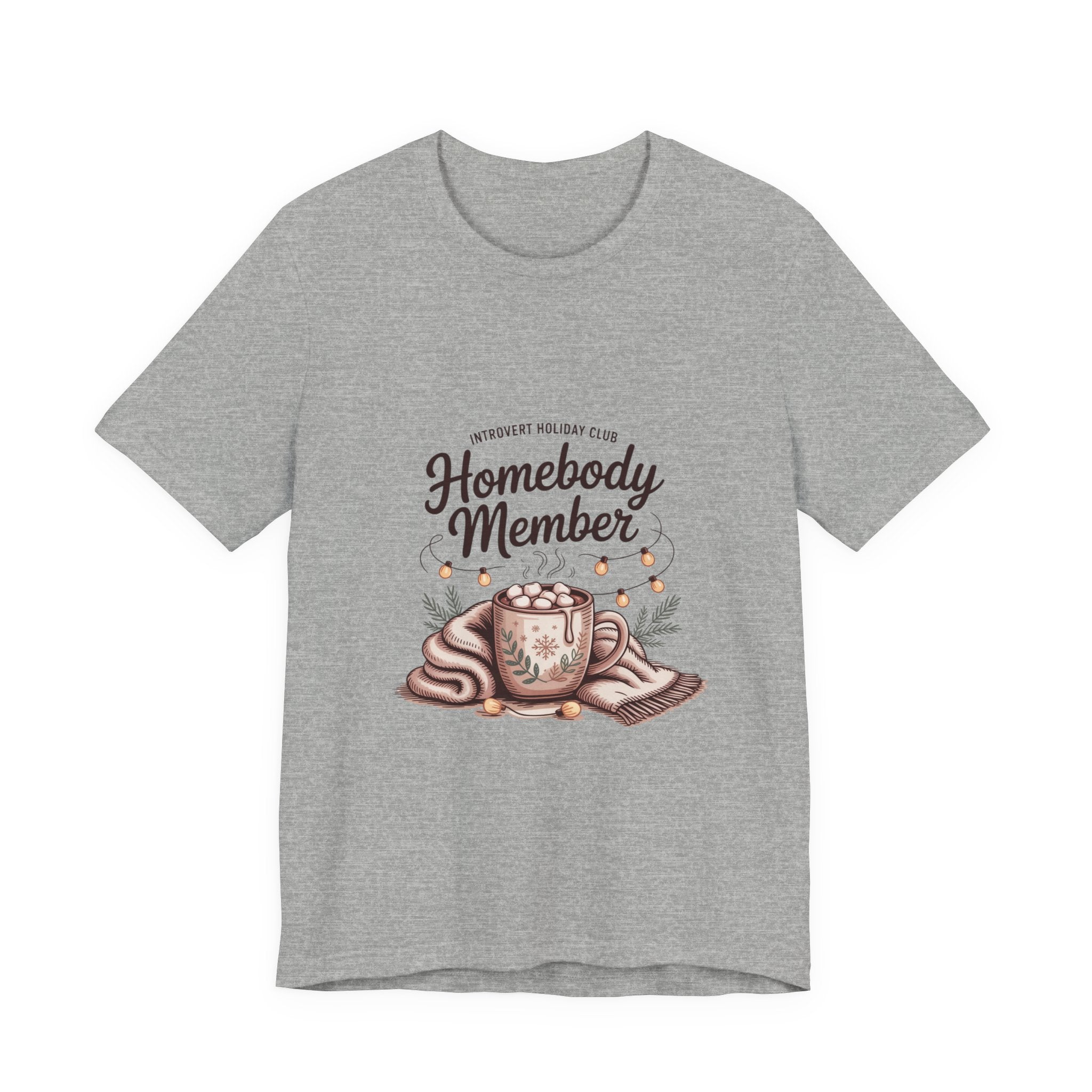 Homebody Member Tee | Introvert Holiday Club, Cozy Graphic