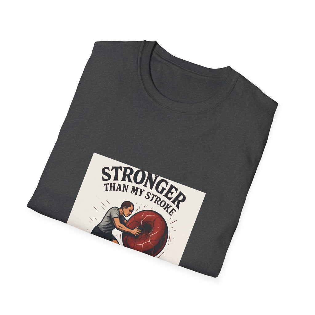 Stronger Than My Stroke T-Shirt — Stroke Survivor Recovery & Inspirational Rehab Tee