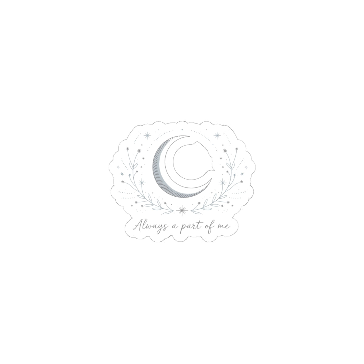 Crescent Moon Constellation Sticker | Minimal Astrology, Moon Phase Decal