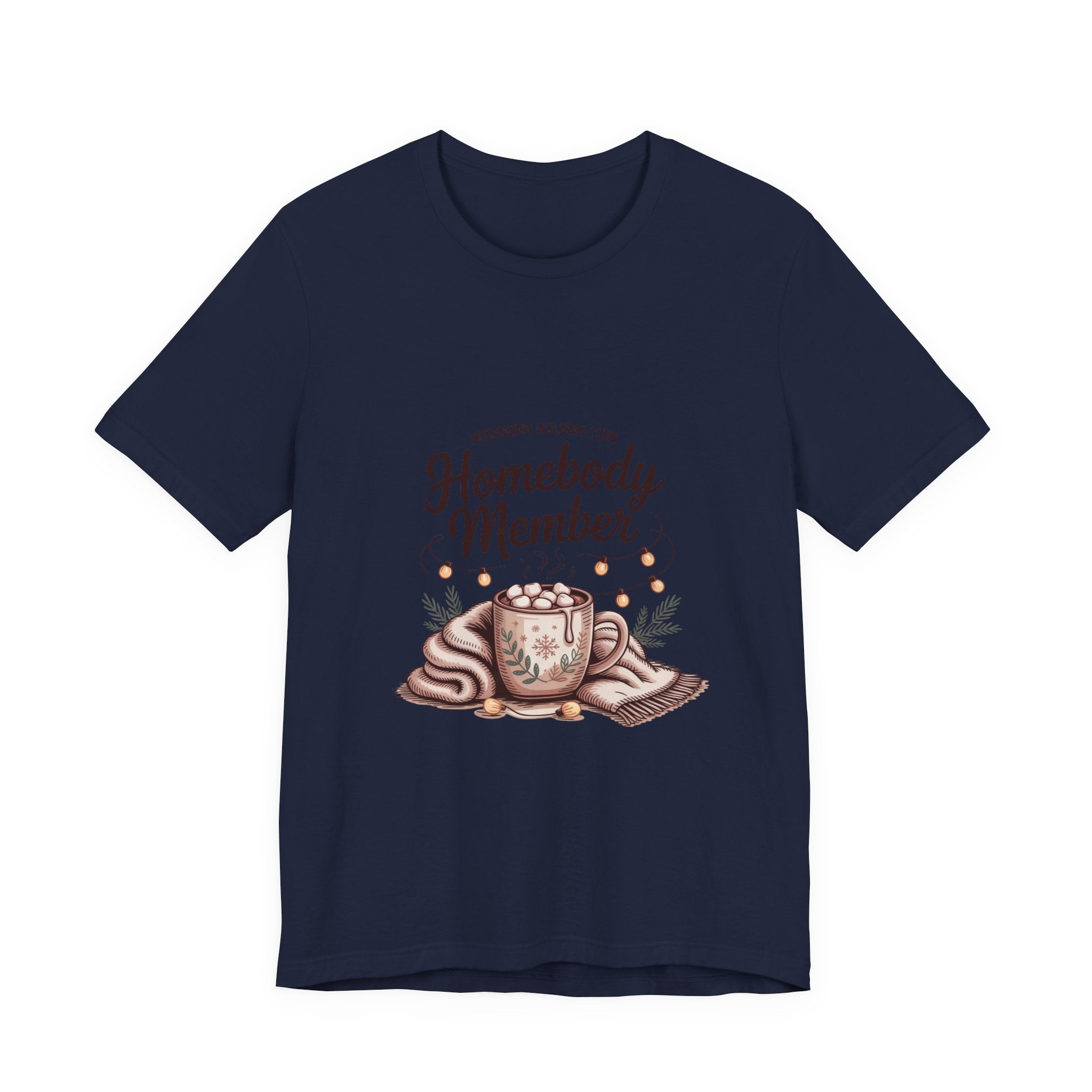 Homebody Member Tee | Introvert Holiday Club, Cozy Graphic