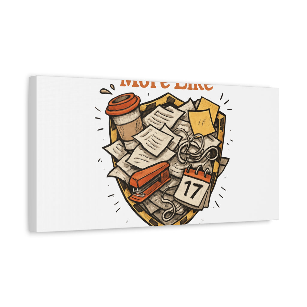 Procrastination? More Like Strategic Delay Canvas Wall Art