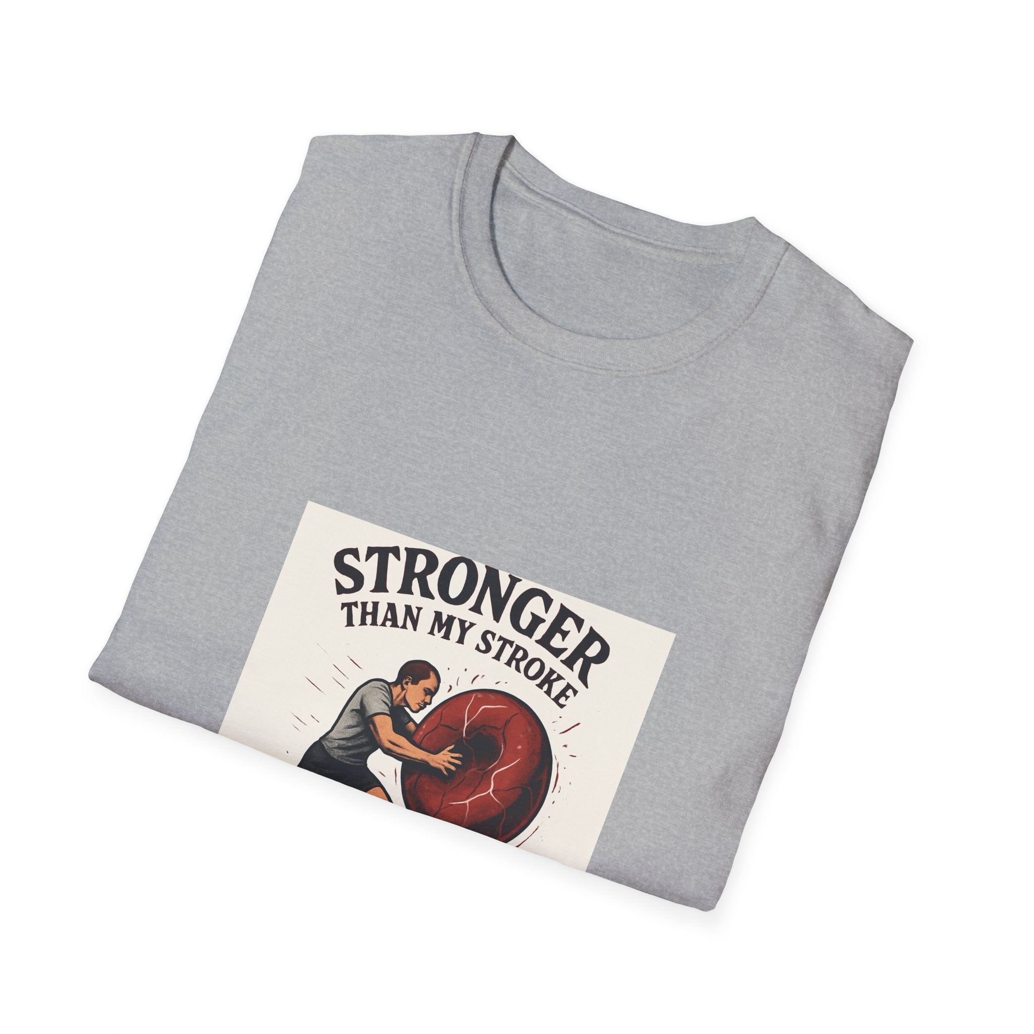 Stronger Than My Stroke T-Shirt — Stroke Survivor Recovery & Inspirational Rehab Tee