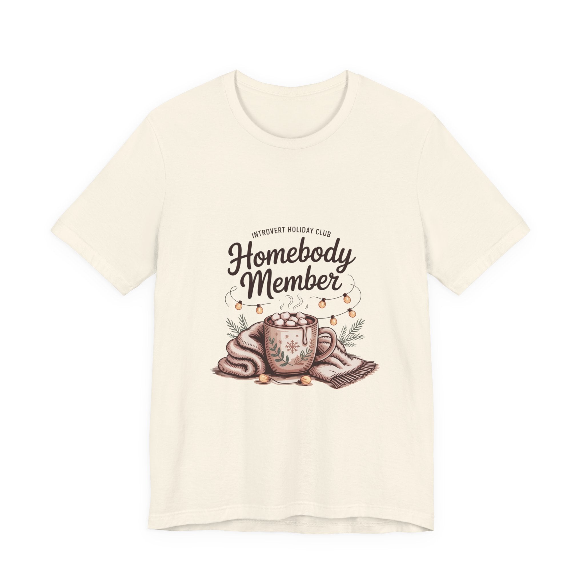 Homebody Member Tee | Introvert Holiday Club, Cozy Graphic