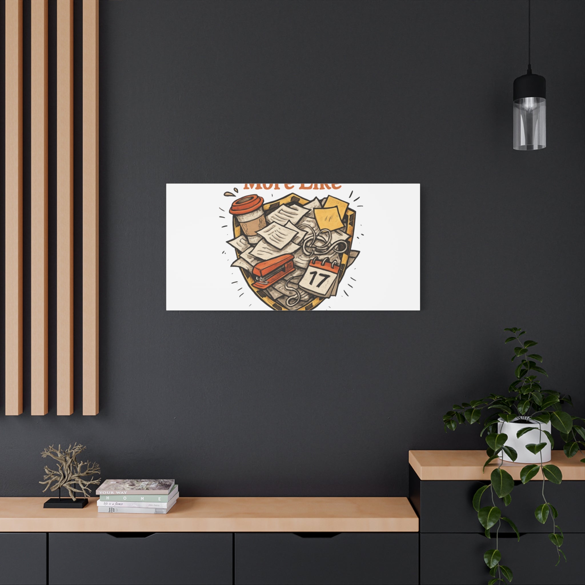 Procrastination? More Like Strategic Delay Canvas Wall Art