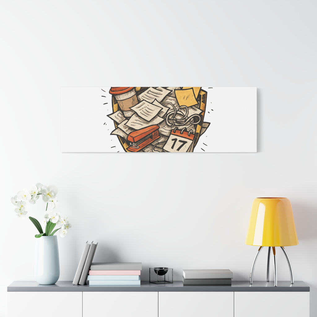 Procrastination? More Like Strategic Delay Canvas Wall Art