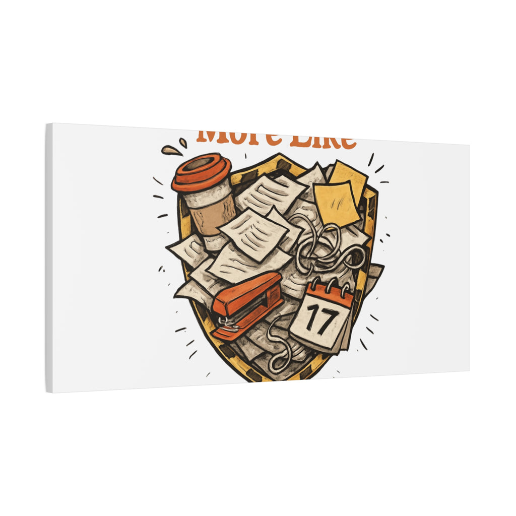 Procrastination? More Like Strategic Delay Canvas Wall Art