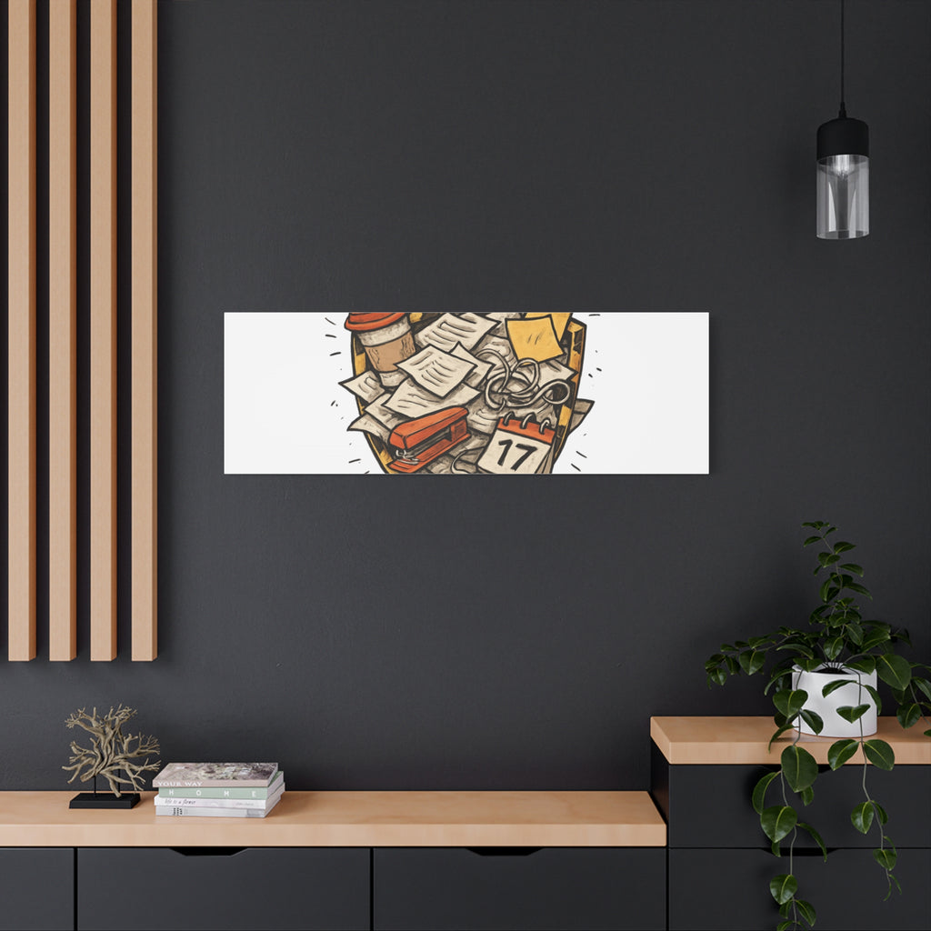 Procrastination? More Like Strategic Delay Canvas Wall Art