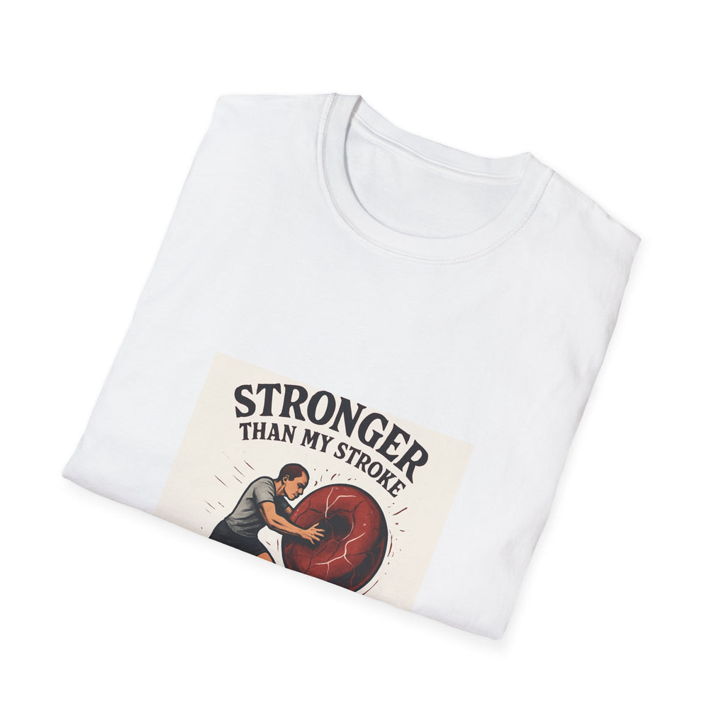 Stronger Than My Stroke T-Shirt — Stroke Survivor Recovery & Inspirational Rehab Tee
