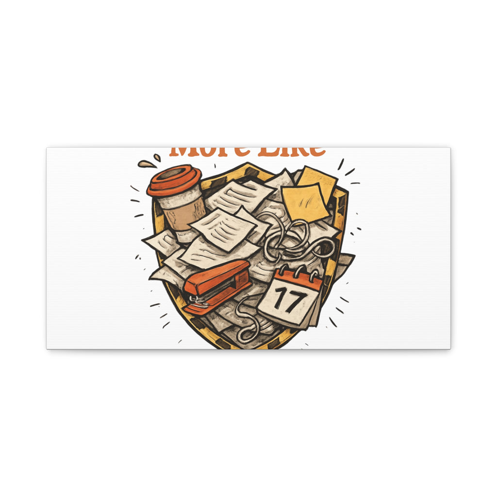 Procrastination? More Like Strategic Delay Canvas Wall Art