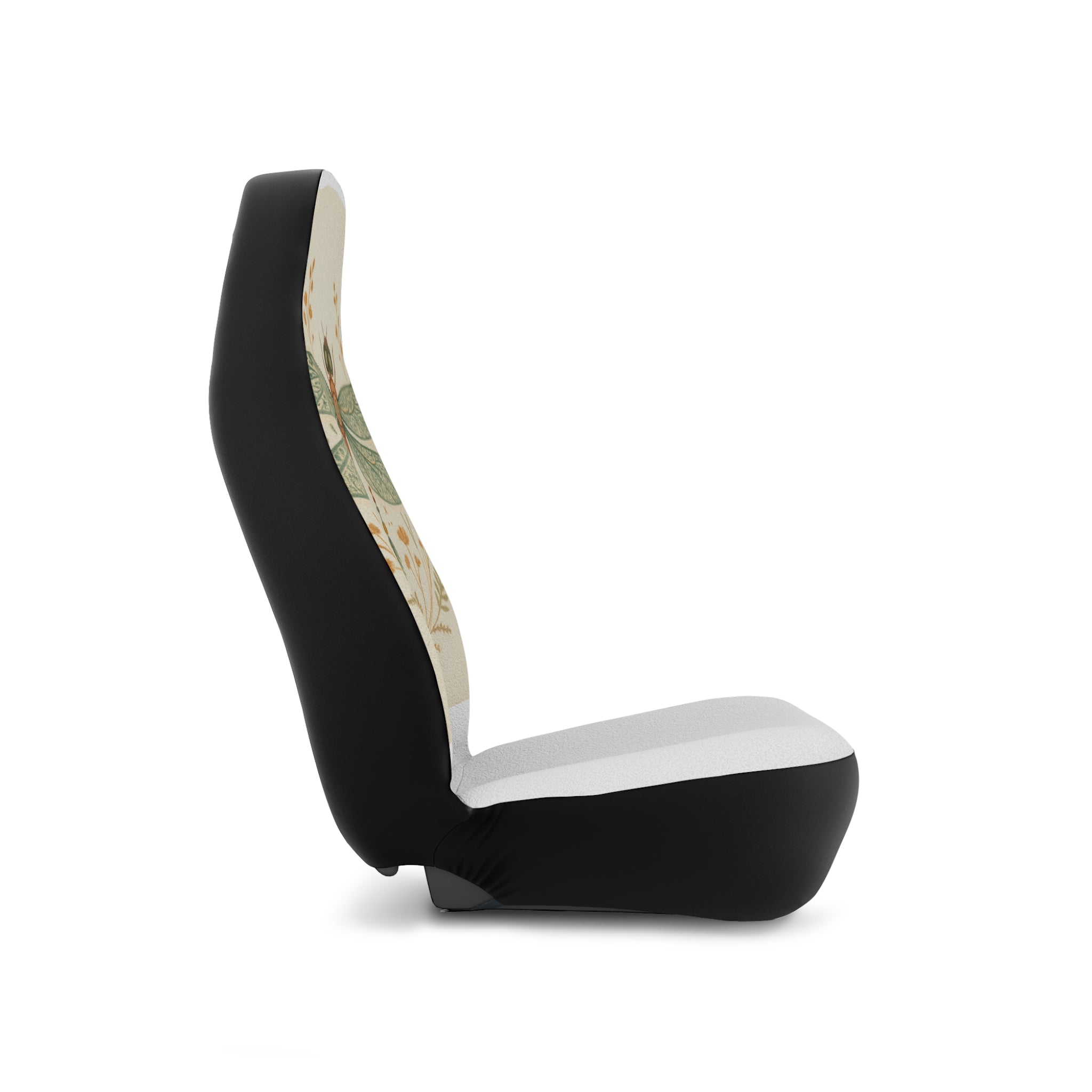 Dragonfly Botanical Car Seat Covers — Vintage Floral Auto Seat Protectors