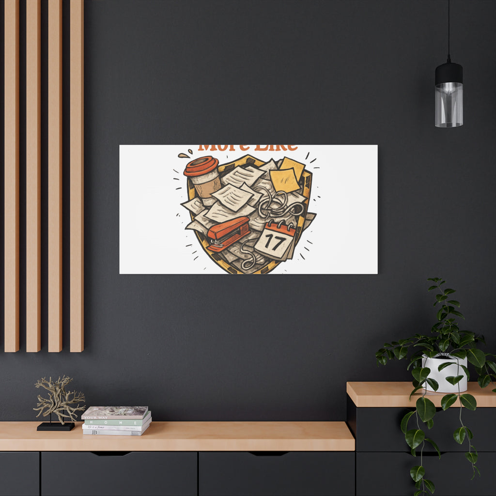 Procrastination? More Like Strategic Delay Canvas Wall Art