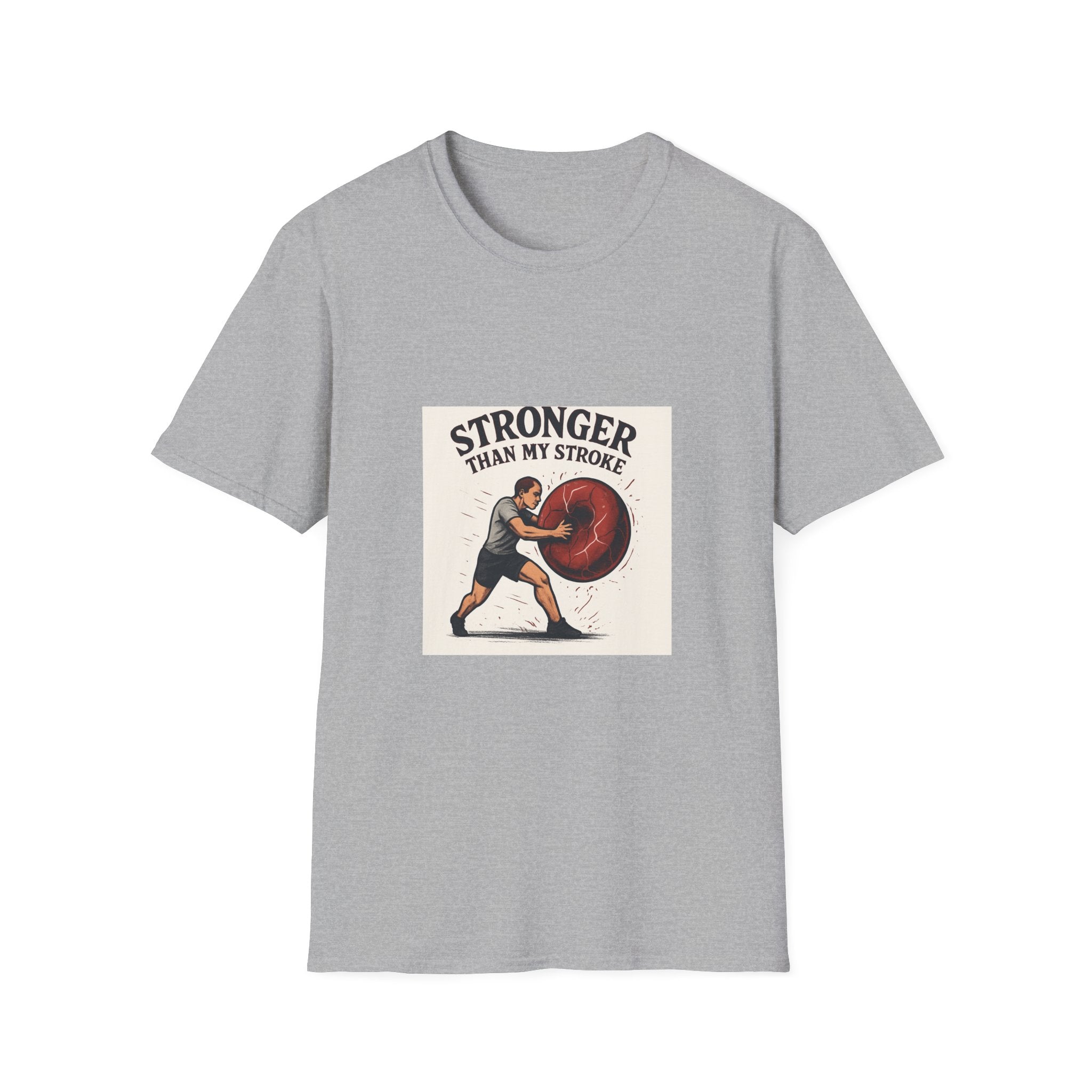Stronger Than My Stroke T-Shirt — Stroke Survivor Recovery & Inspirational Rehab Tee