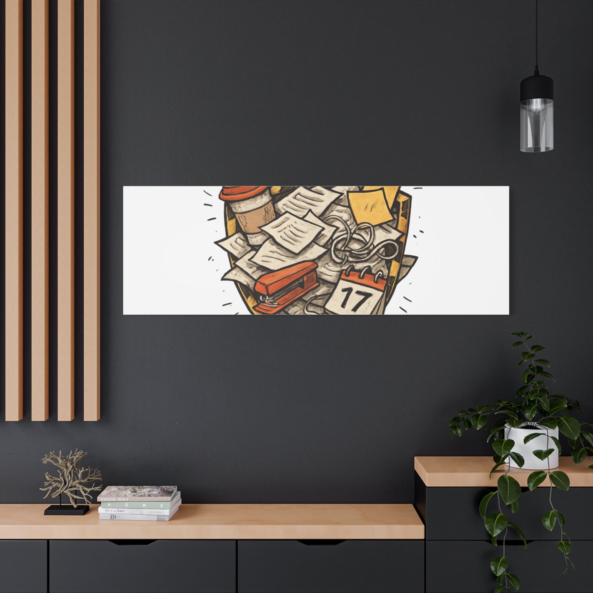 Procrastination? More Like Strategic Delay Canvas Wall Art