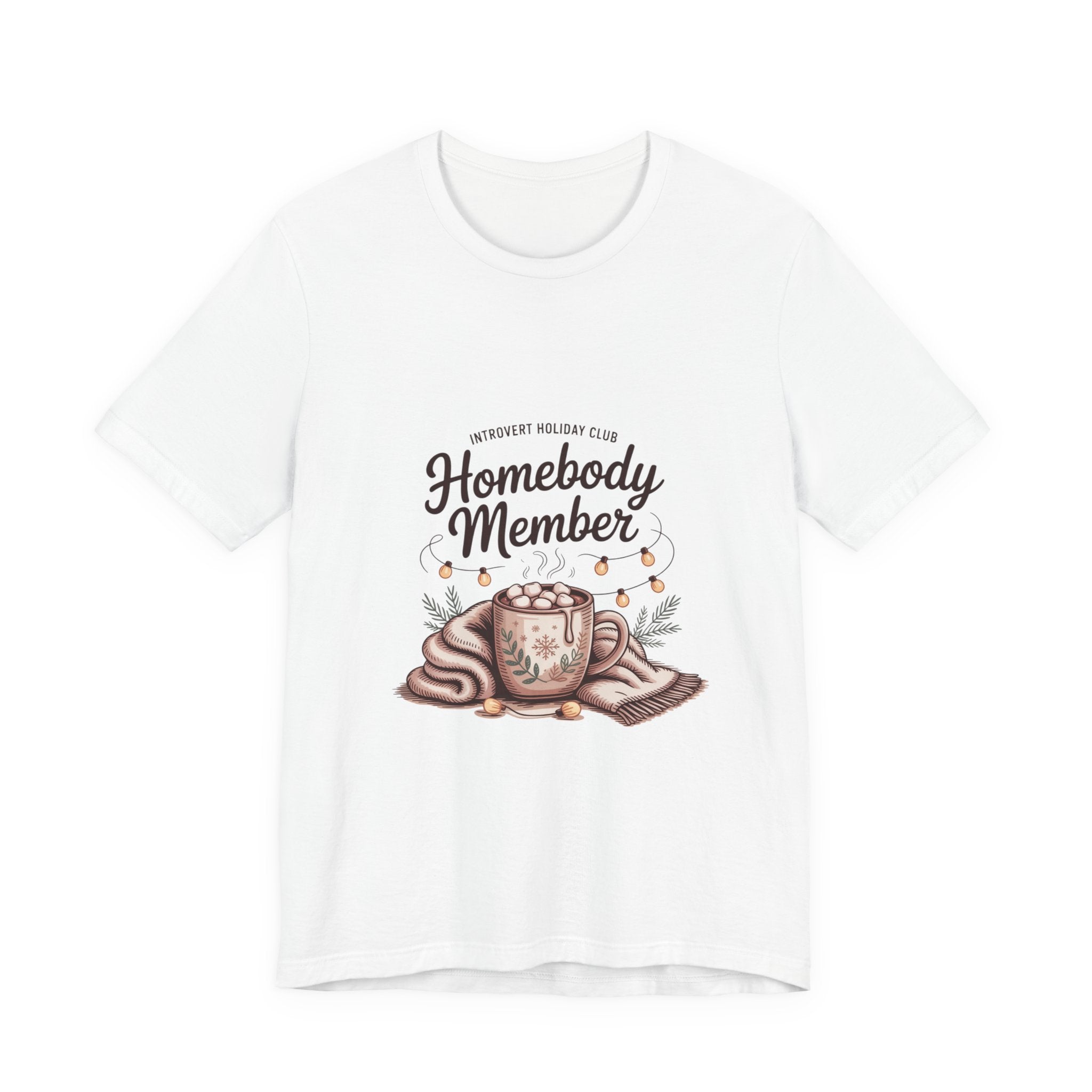 Homebody Member Tee | Introvert Holiday Club, Cozy Graphic